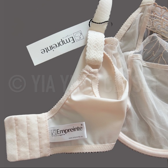 Empreinte 46D Lucy 07116 Full-Cup Unpadded Underwire French Lace Bra in Blush - Picture 12 of 16